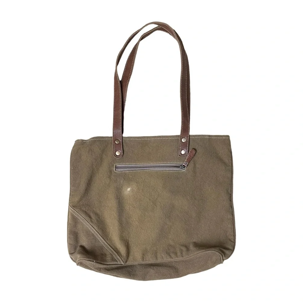 Myra Pasban Tote Bag canvas vintage looking La Couspaude French Wine Boho - Picture 3 of 10